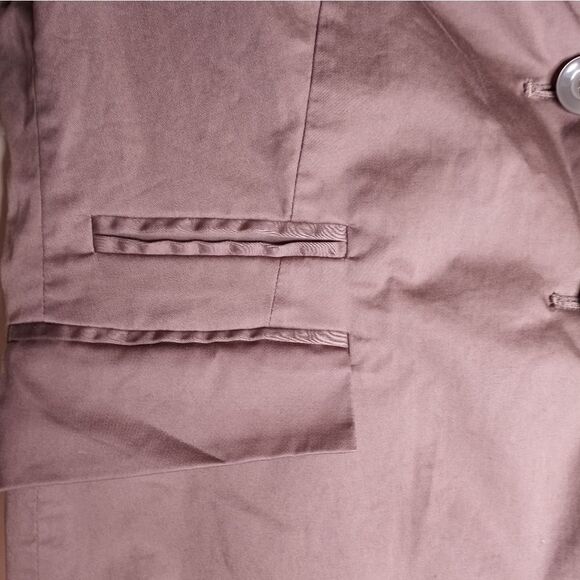 Comma 40 Gathered Long Sleeves by Cyf 2 Buttons Brown Women's Blazer - Picture 9 of 11